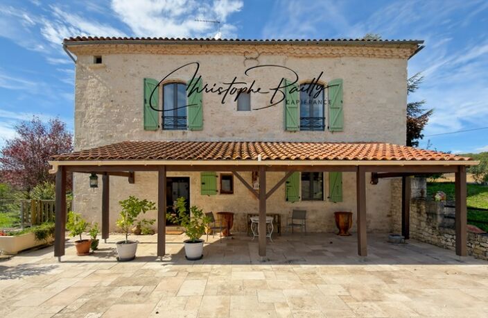 Lauzerte, propriété en pierre avec maison d’amis, piscine et vue sur 9 306 m², proche Montauban — photo 3