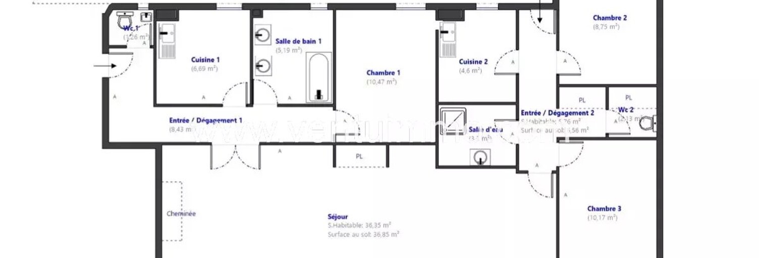 Appartement 5 Pièces 103 m² à vendre à Cannes (06150)