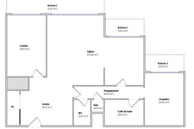 Appartement 3 pièces 135000 €