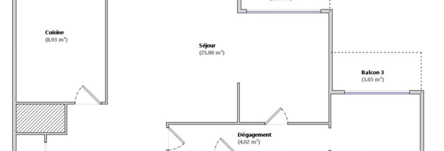 Appartement 3 Pièces 64 m² à vendre à Meaux (77100)