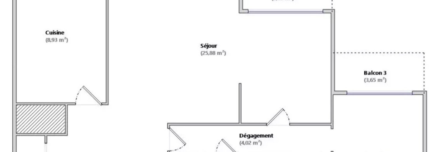Appartement 3 Pièces 64 m² à vendre à Meaux (77100)