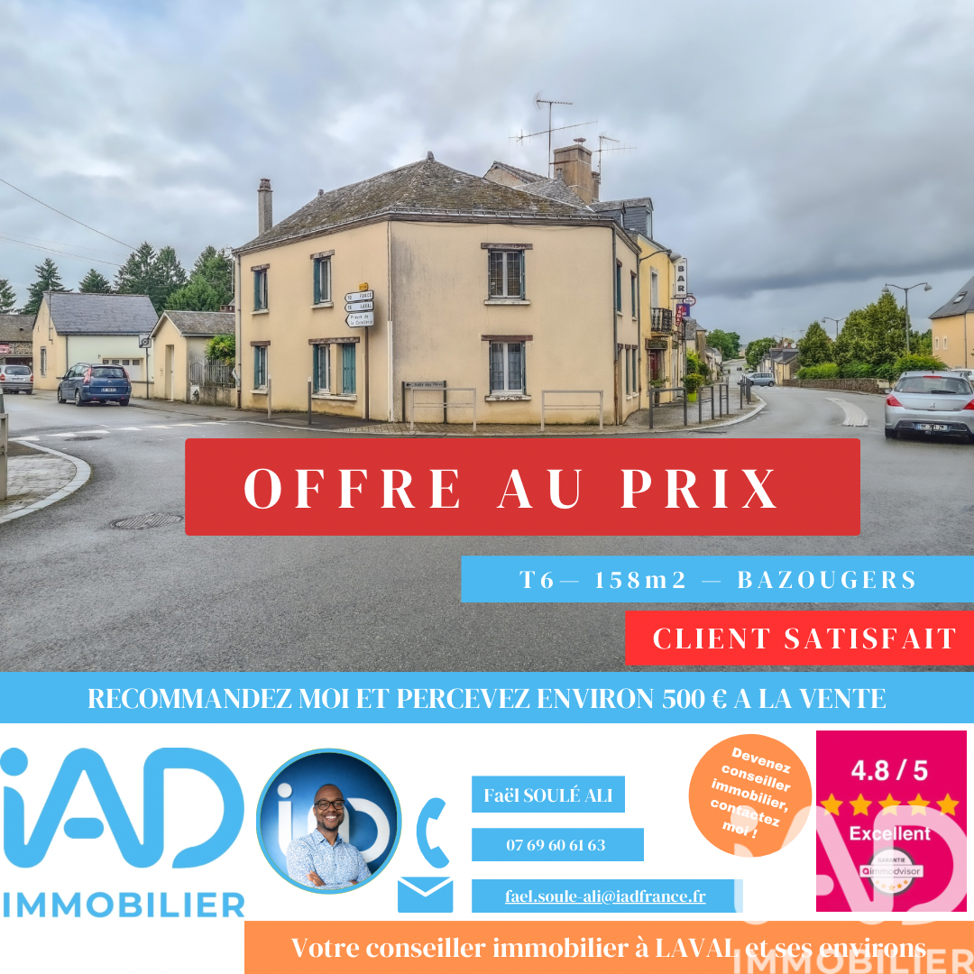 Bazougers - 158m² - 8p. - 4ch.