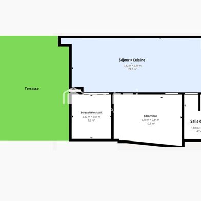 Appartement 2 pièces 315000 €