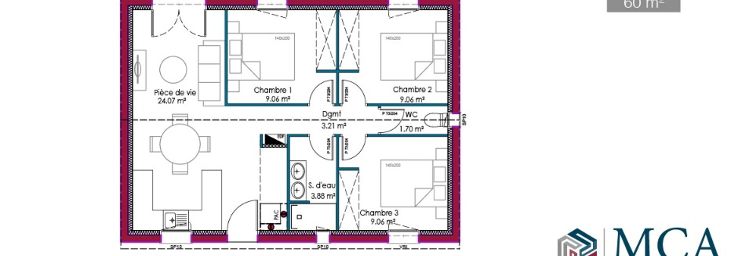 Maison 3 Pièces 50 m² à vendre à Monestier (24240)