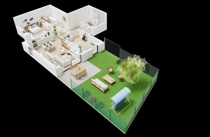 GUILERS Appartement T3 NEUF avec jardin — photo 3