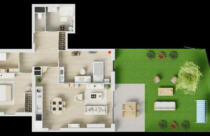 GUILERS Appartement T3 NEUF avec jardin — photo 4