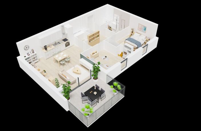 GUILERS Appartement T3 NEUF avec terrasse — photo 3