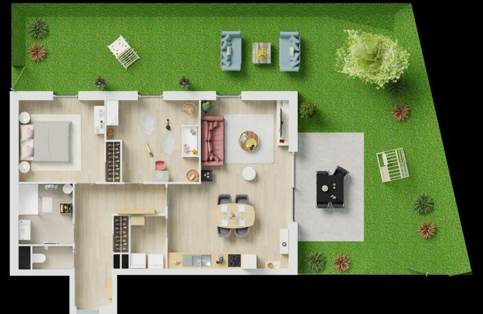 GUILERS Appartement T3 NEUF avec jardin — photo 4