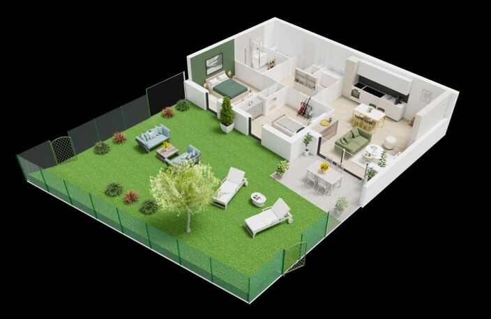 GUILERS Appartement T3 NEUF avec jardin — photo 3