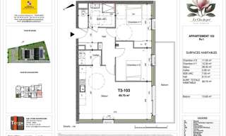 Appartement 3 Pièces 69 m² à vendre à Guilers (29820)