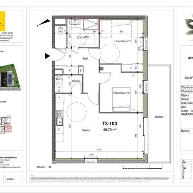 Appartement 3 pièces 282500 €