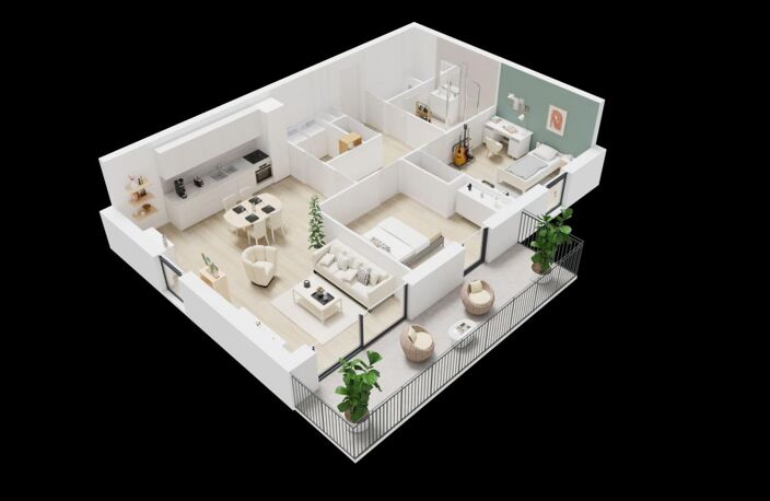 GUILERS Appartement T3 NEUF avec balcon — photo 3