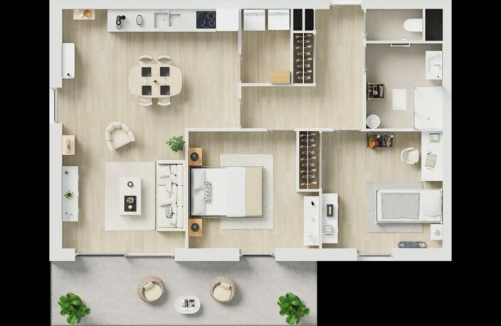 GUILERS Appartement T3 NEUF avec balcon — photo 4