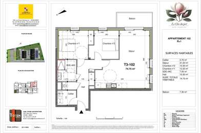 Appartement 3 pièces 302780 €