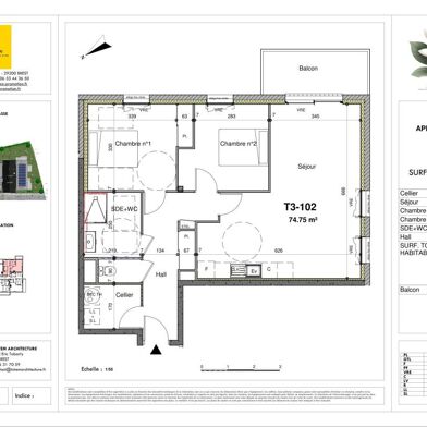Appartement 3 pièces 302780 €
