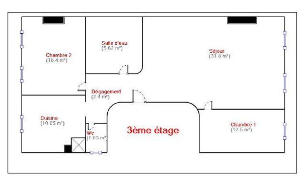 Appartement 3 pièces  à louer Marseille 6eme 13006
