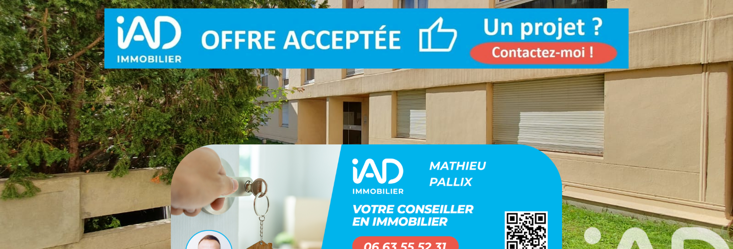 Appartement 2 Pièces 52 m² à vendre à Riom (63200)