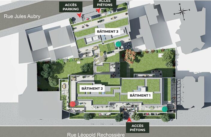 Vente programme neuf T1, T2, T3, T4 28 à 81 m² Aubervilliers (93300) — photo 4