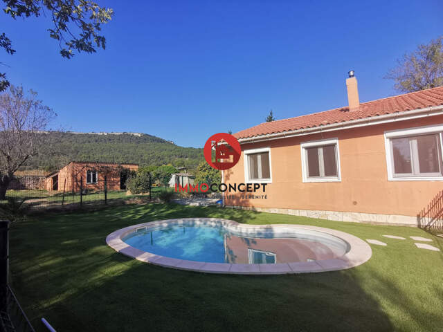 Plain pied avec piscine au milieu des vignes — photo du bien