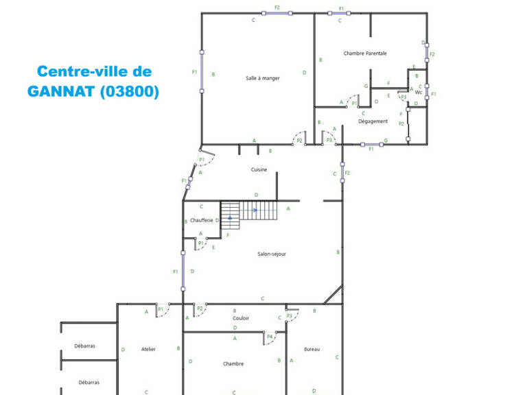 Maison à vendre centre-ville de GANNAT (03) — photo 1