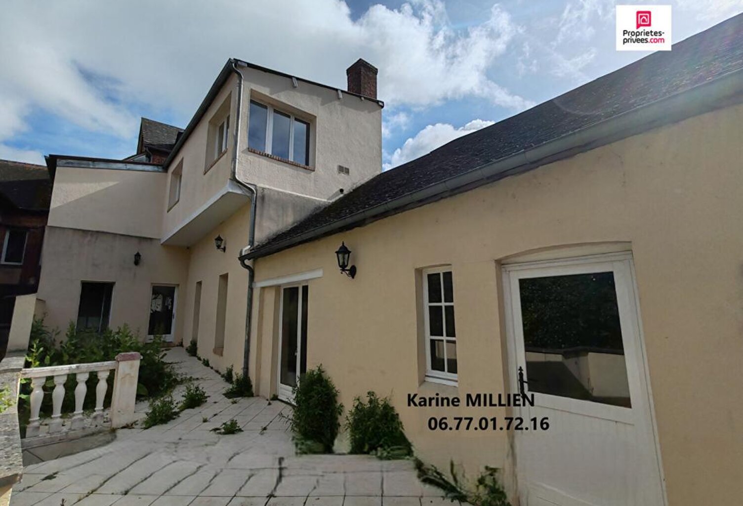 RUGLES 27250 Maison de ville - 2 étages et grenier- 4 chambres - Extérieur/cour - 220000  HAI — photo 1