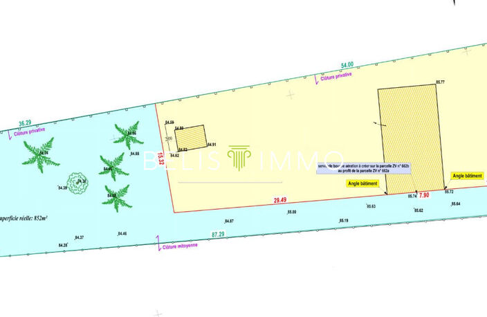 Terrain Azay Sur Cher 852m² -BEL EMPLACEMENT !!! — photo 2