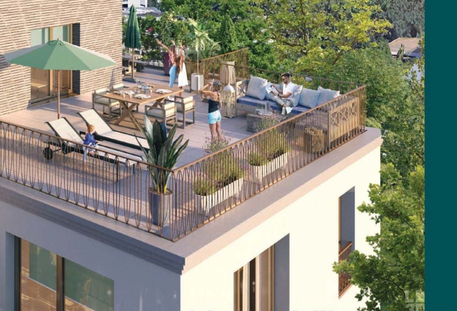 Appartement Neuf 5 Pièces - 100,94 m² - Terrasse 92 m² - 2 Par — photo 1