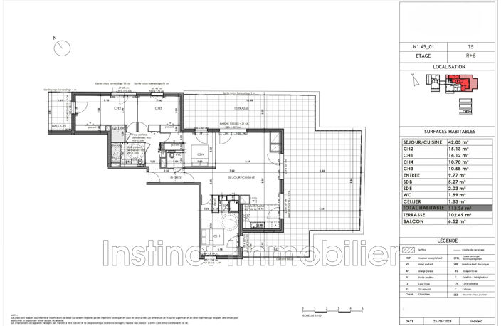 Appartement Neuf 5 Pièces - 100,94 m² - Terrasse 92 m² - 2 Par — photo 2