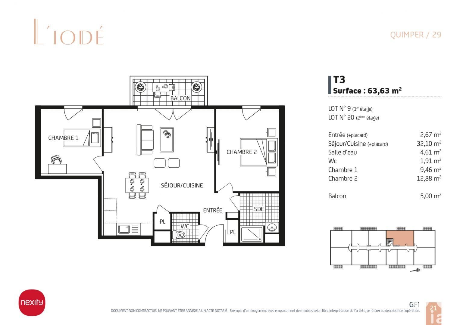 Vente Appartement 3 pièces - Photo 3