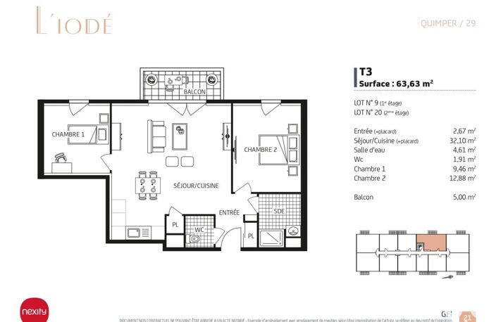 Vente Appartement 3 pièces — photo 3