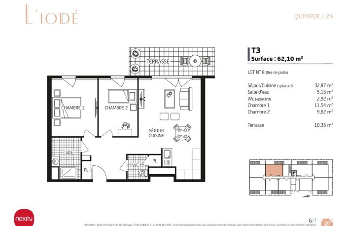 Vente Appartement 3 pièces — photo 2