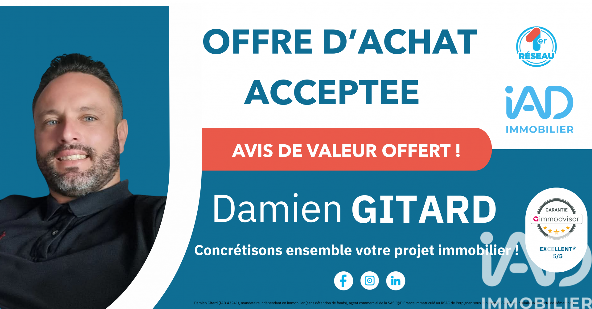 Leucate - 91m² - 3p. - 1ch.