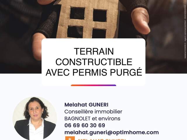 Terrain avec Permis de Construire  LES LILAS BAGNOLET à vendre de 208m2  625 000€ — photo du bien