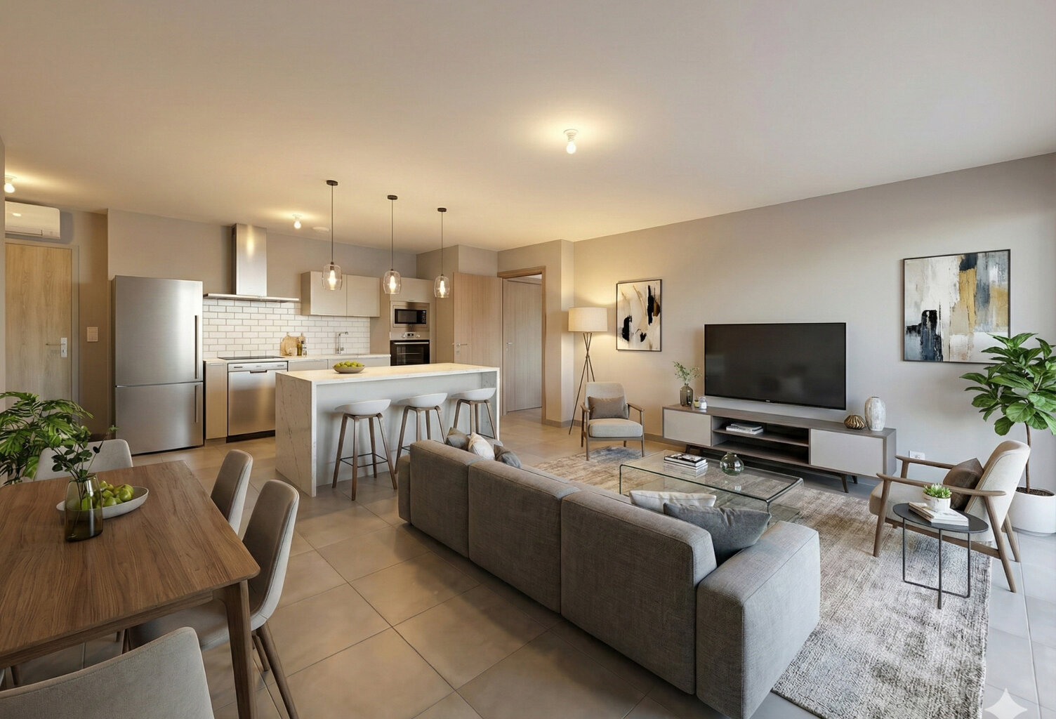 AJACCIO (20) ROCADE - T3 67 m² avec terrasse 18 m², ascenseur, parking sous-sol et vue dégagée — photo 1
