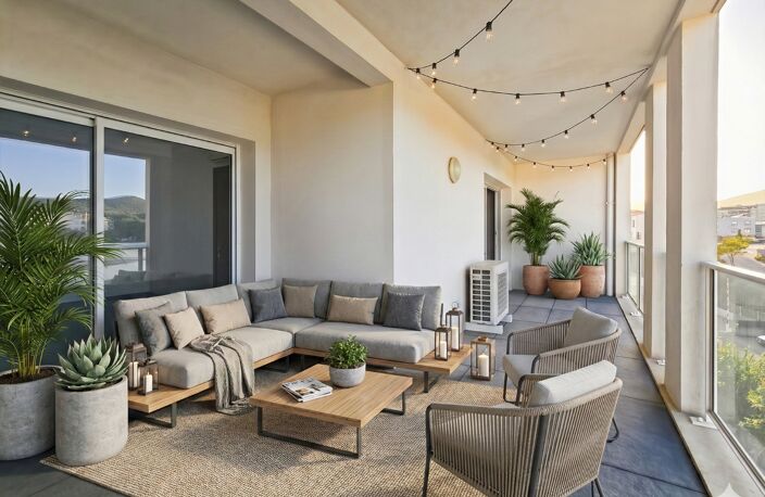 AJACCIO (20) ROCADE - T3 67 m² avec terrasse 18 m², ascenseur, parking sous-sol et vue dégagée — photo 2