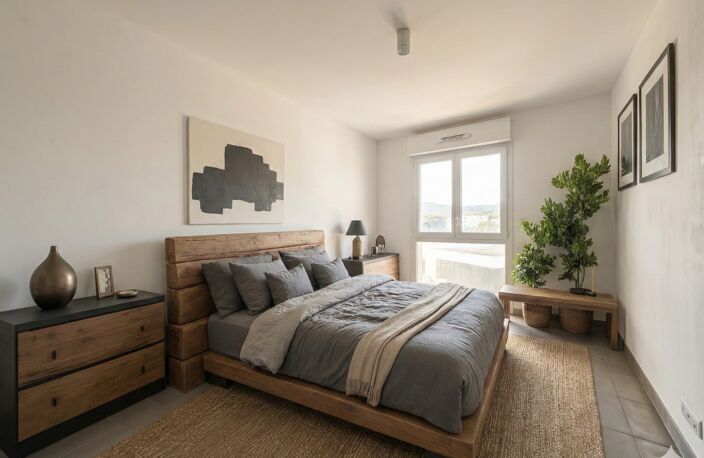 AJACCIO (20) ROCADE - T3 67 m² avec terrasse 18 m², ascenseur, parking sous-sol et vue dégagée — photo 4
