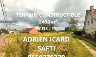 Terrain  2430 m² à vendre à Wandignies-Hamage (59870)