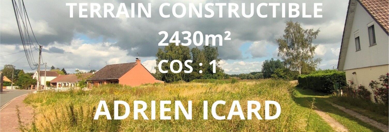 Terrain  2430 m² à vendre à Wandignies-Hamage (59870)