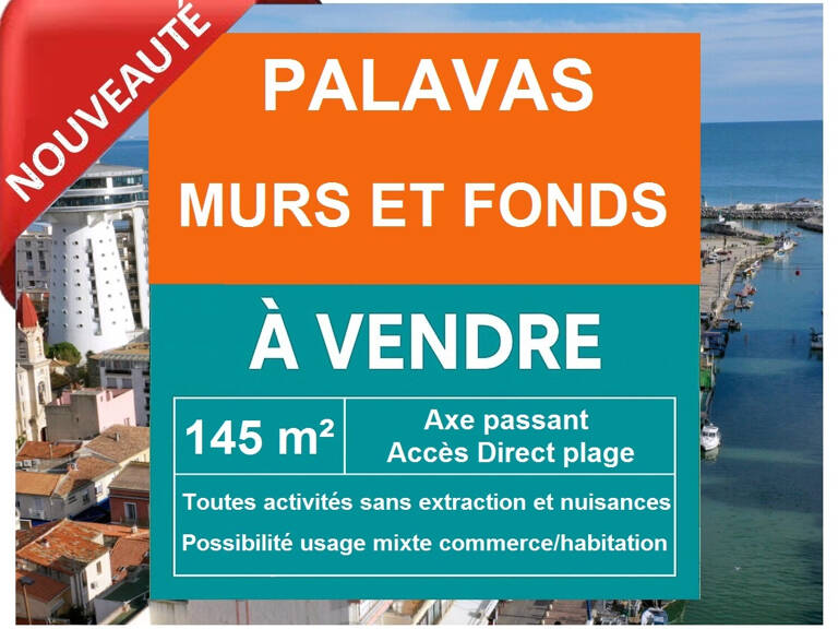 1 ERE LIGNE - MURS ET FONDS COMMERCE - PARKING /TERRASSE - P — photo 1
