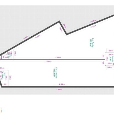 Commerce 2 pièces 1600 €