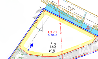 Terrain  517 m² à vendre à Chantemerle-les-Blés (26600)