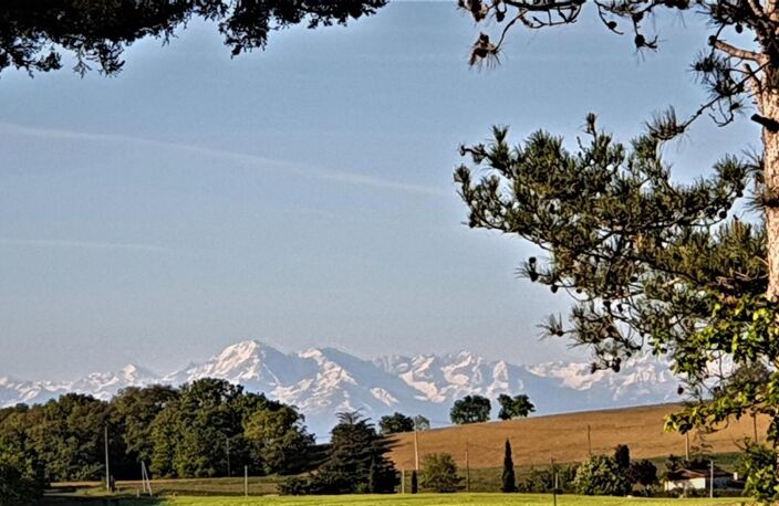 À vendre secteur de Vic Fezensac: Superbe vue sur les Pyrénées pour cette propriété magnifiquement entretenue avec piscine, chauffage au sol et panneaux photovoltaïques. Jardin arboré et dépendance — photo 5