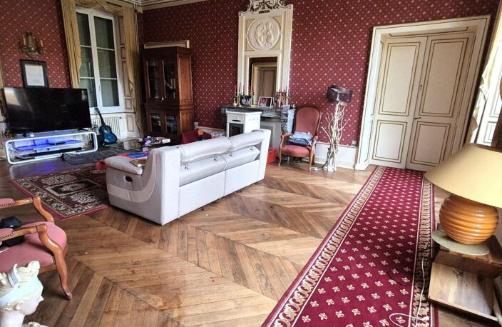 Belle Demeure ou Château de 415 m² à Réhabiliter et Restaurer avec Cour, Garage, Terrasses, Cave voûtée, Chaufferie Fioul et Poêle à Granulés, Greniers de 150 m², Dépendances et Terrain clos et paysager de 3050 m² — photo 4