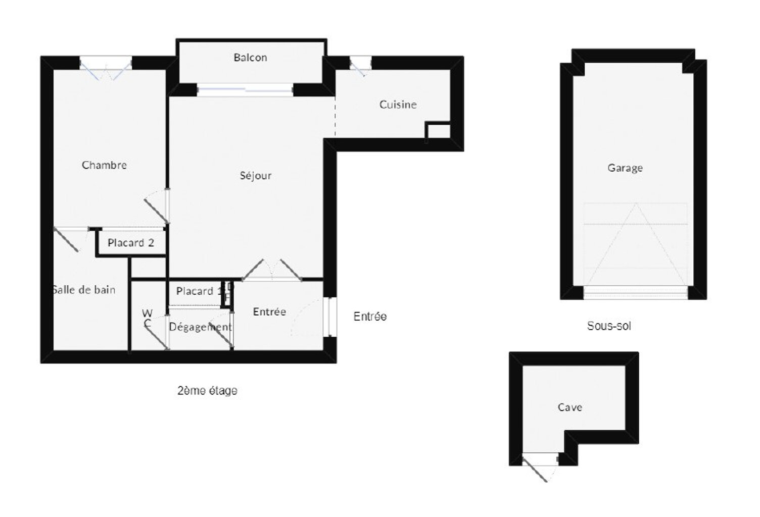VENTE FONTAINES SUR SAONE 69270 - CENTRE BOURG BEAU T2 40M2 AVEC BALCON CAVE ET GARAGE DANS RESIDENCE STANDING — photo 1