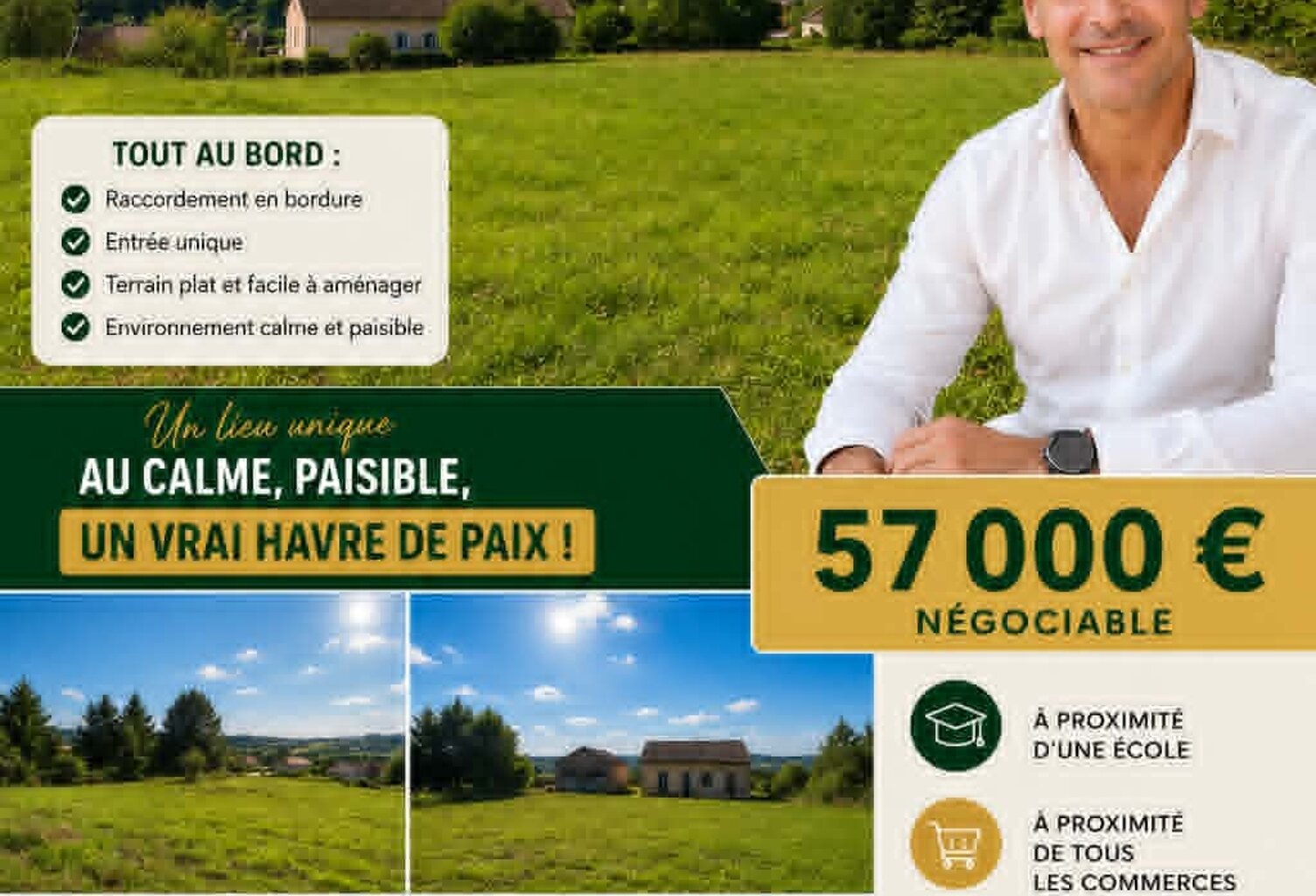 Vente Terrain à bâtir 2 813 m&sup2; — photo 1