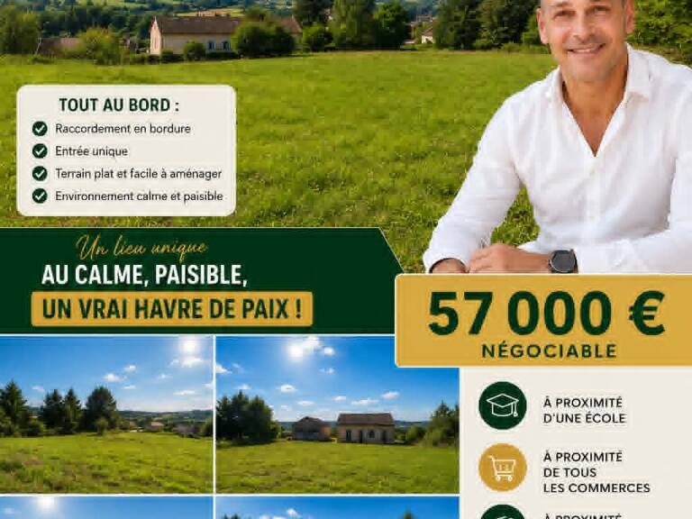 Vente Terrain à bâtir 2 813 m&sup2; — photo 1
