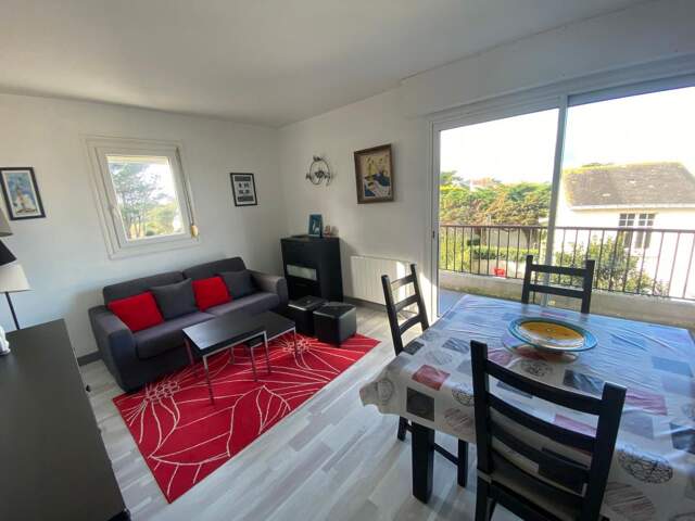 Appartement T2 Le Croisic – Côte Sauvage – Vue Latérale Mer — photo du bien