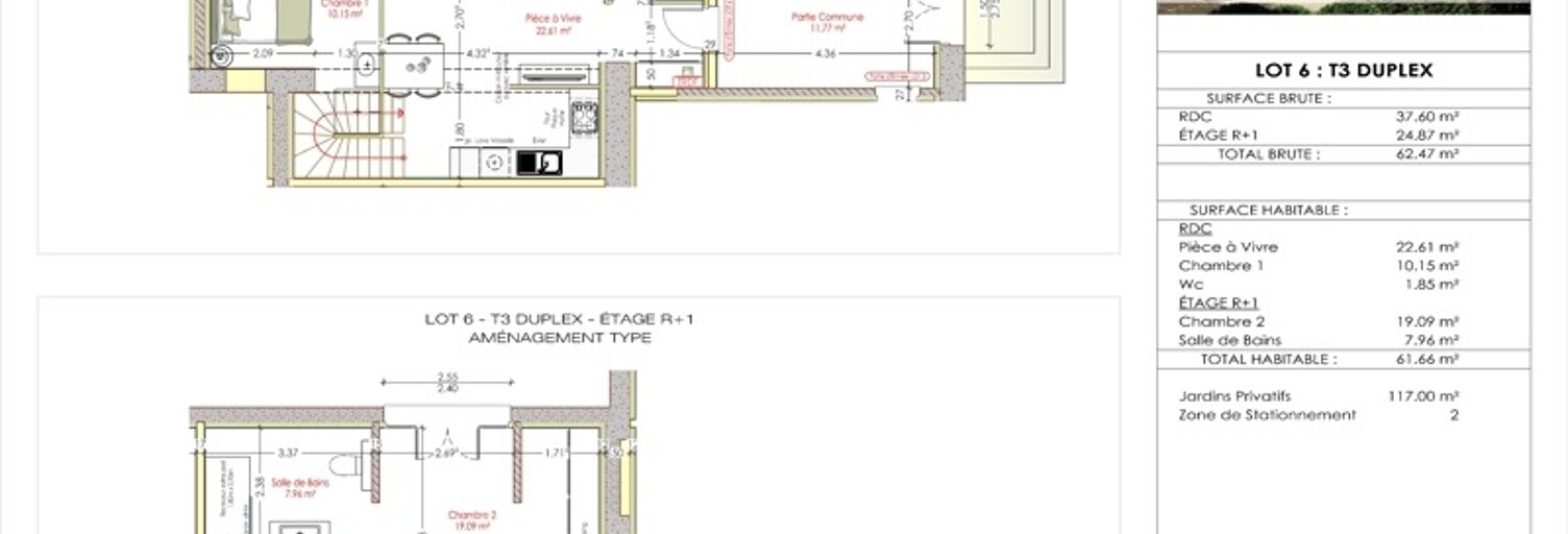 Appartement 3 Pièces 61 m² à vendre à Mimizan (40200)