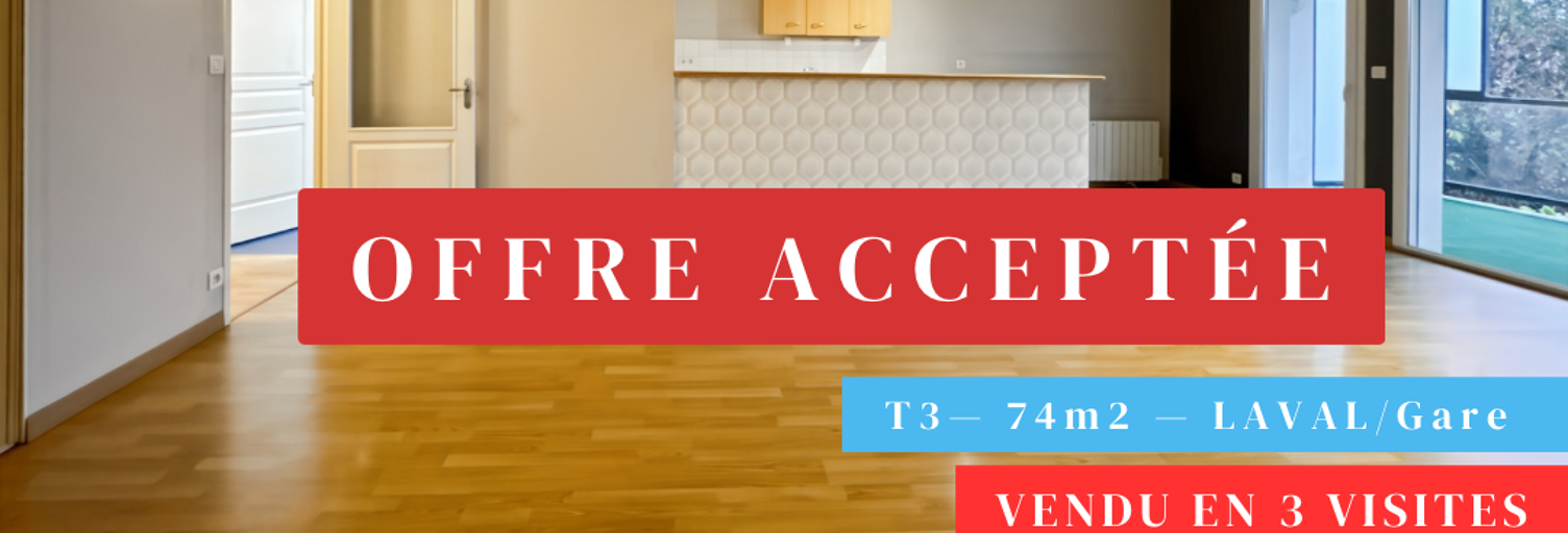 Appartement 3 Pièces 74 m² à vendre à Laval (53000)
