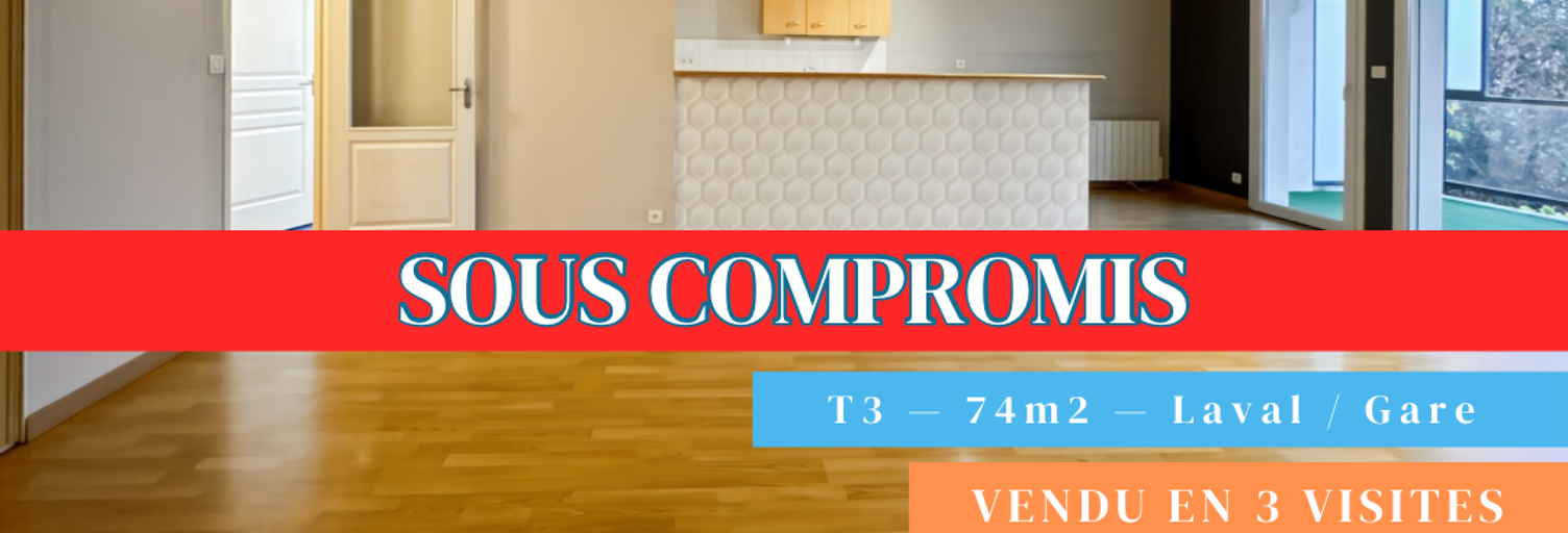 Appartement 3 Pièces 74 m² à vendre à Laval (53000)